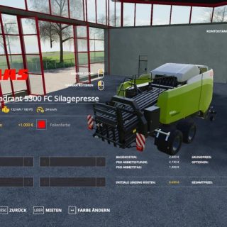 Claas Quadrant Silagebaler Fc V Fs Fs Mody Fs Mody