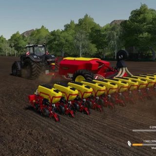 how do i fill the vaderstad tempo l 16 in farming simulator 19