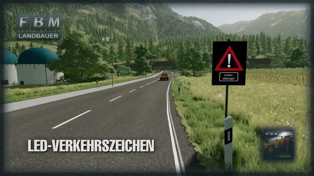 Znaki drogowe LED FS22 v1.1.0.0 - FS25 Mody | FS22 Mody