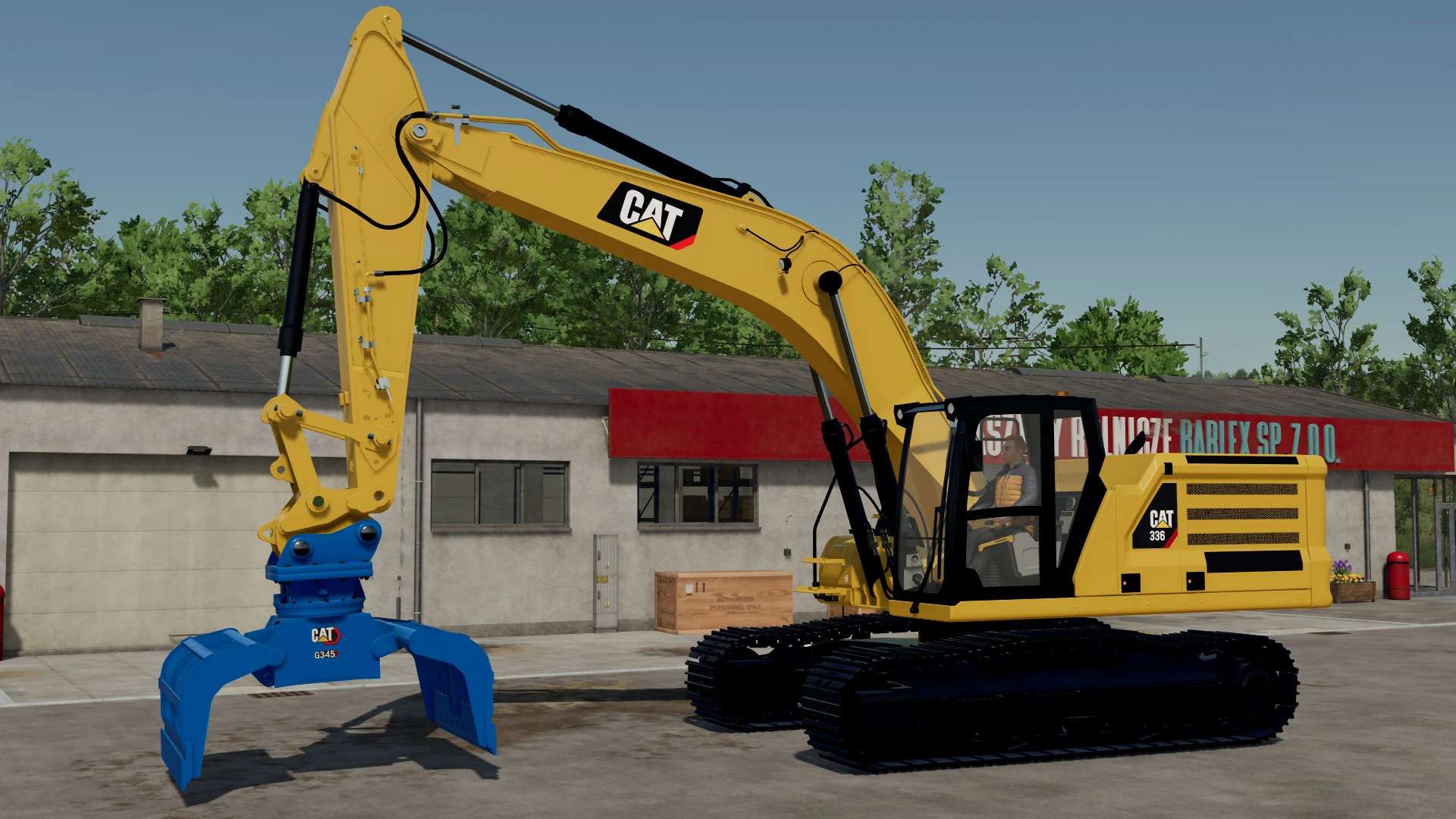 FS22 CAT 336 v1.0.0.0 - Farming Simulator 22 Mod / FS19 Mody